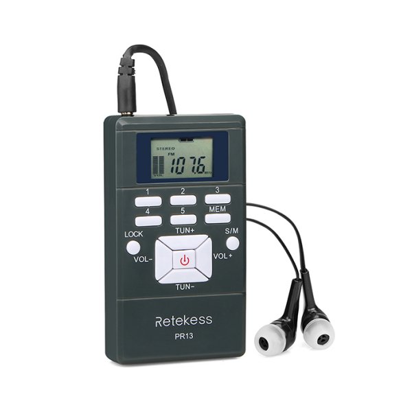 Audiophone FM Retekess avec écouteurs